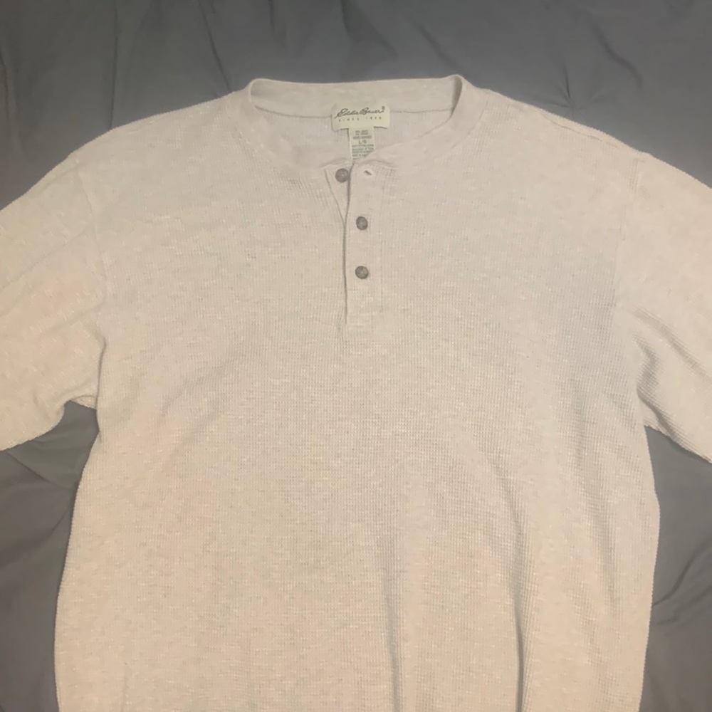 Barely Worn Eddie Bauer Cotton Shirt . Thermal Feel to it. Size Large